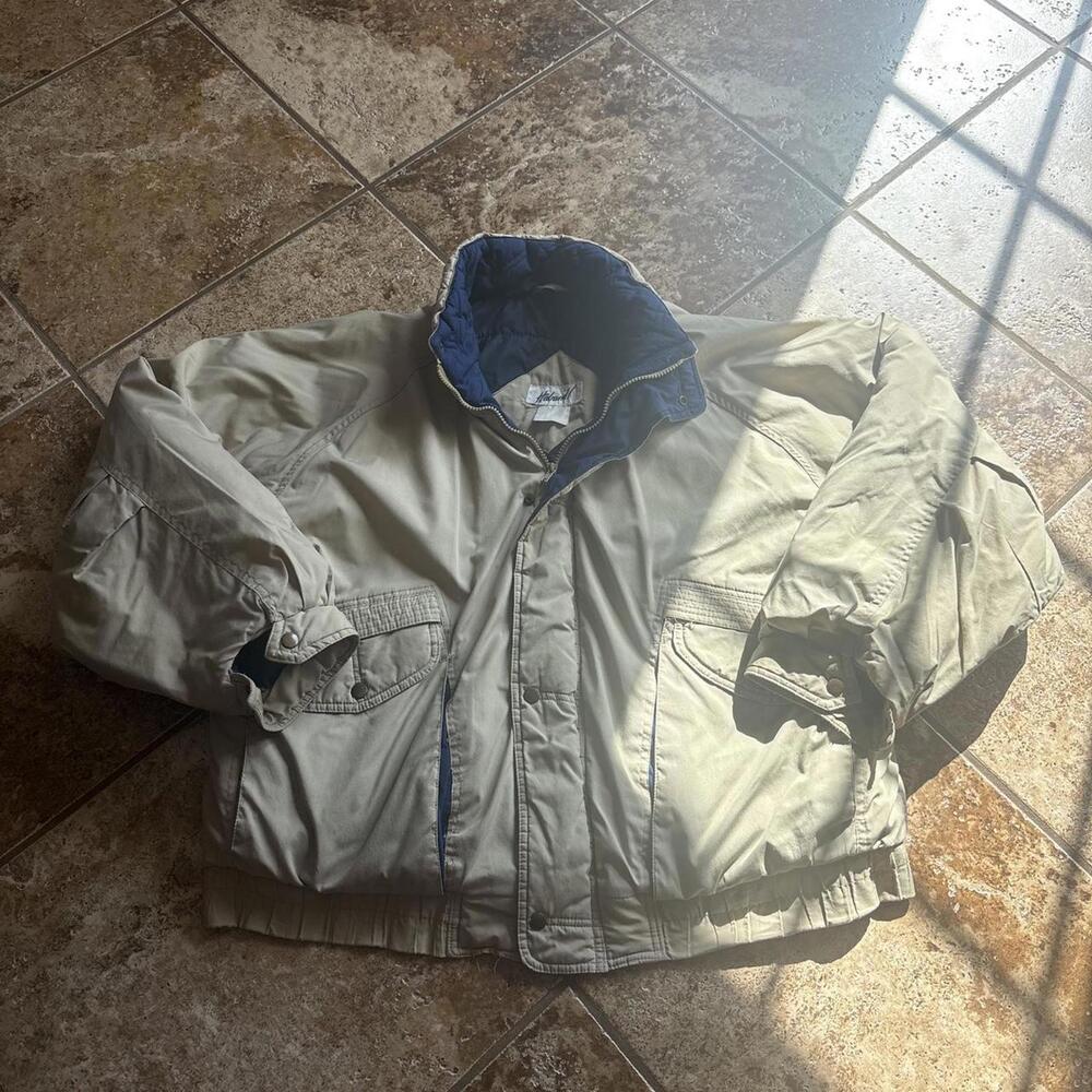 vintage cropped boxy fit coat